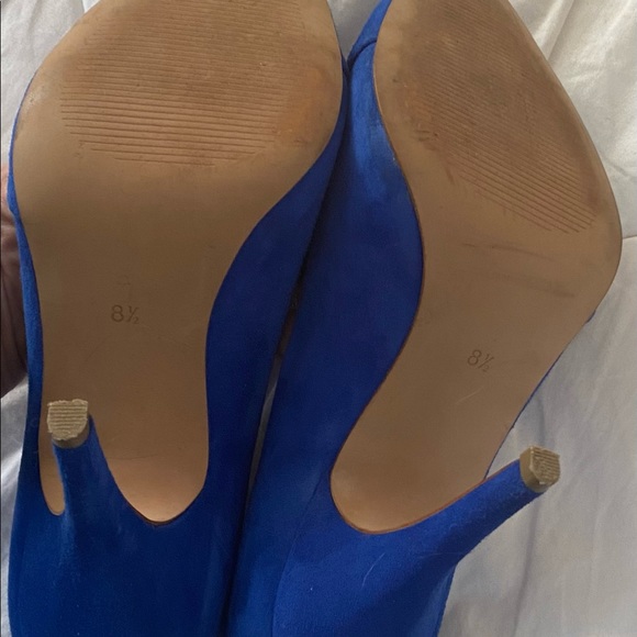 BLUE suede MADEWELL "Mira" Heels Size 8 Rarely Worn - Picture 6 of 6
